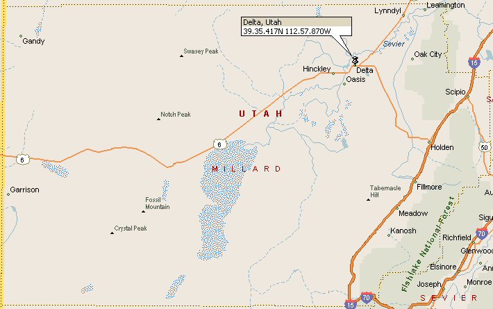 Delta, Millard County, Utah area