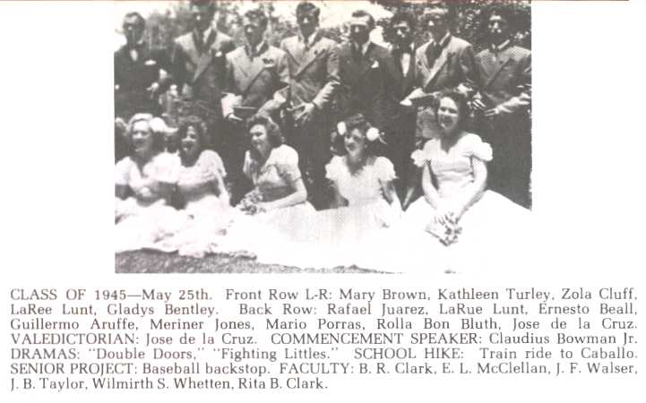 JSA Class of 1945 - Mary Brown graduation
