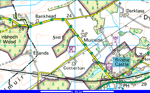 Morayshire, Scotland area of Brodie Castle