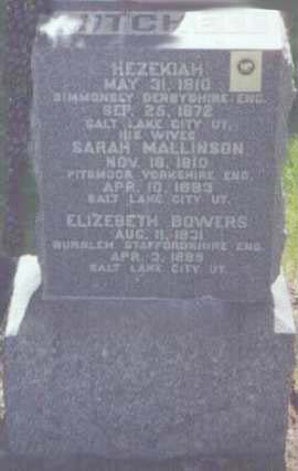 Hezekiah Mitchell headstone