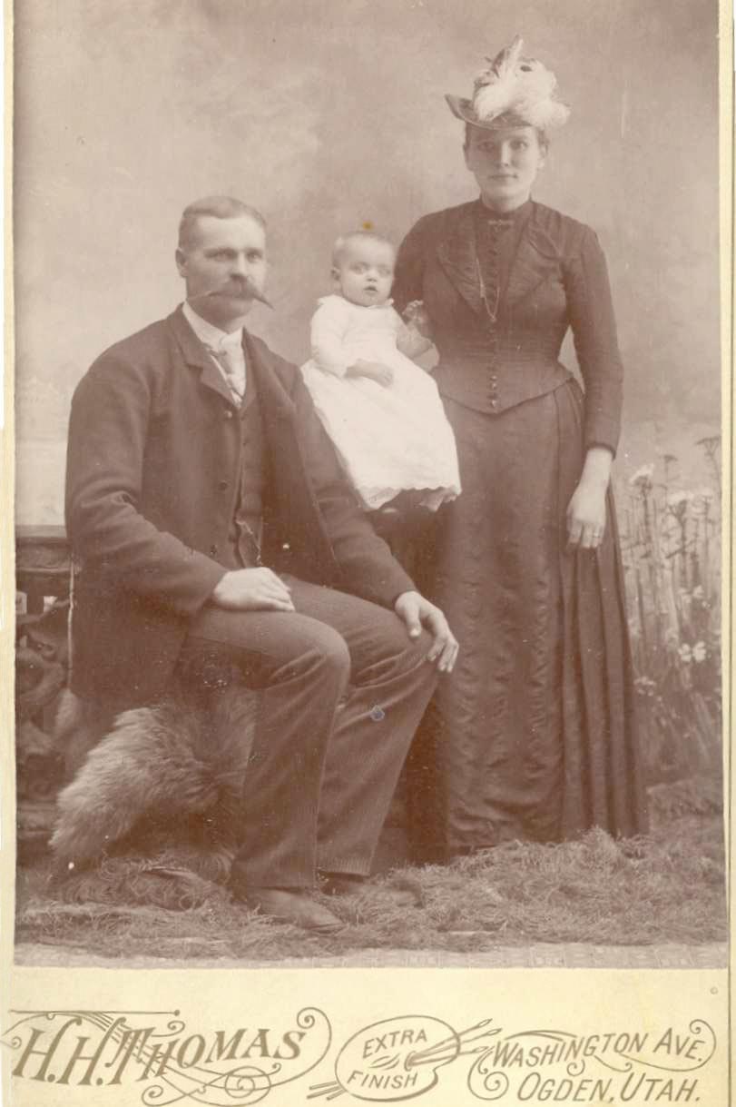 Calvin Brown, young Emma, Emma F.H. Brown - c. 1893