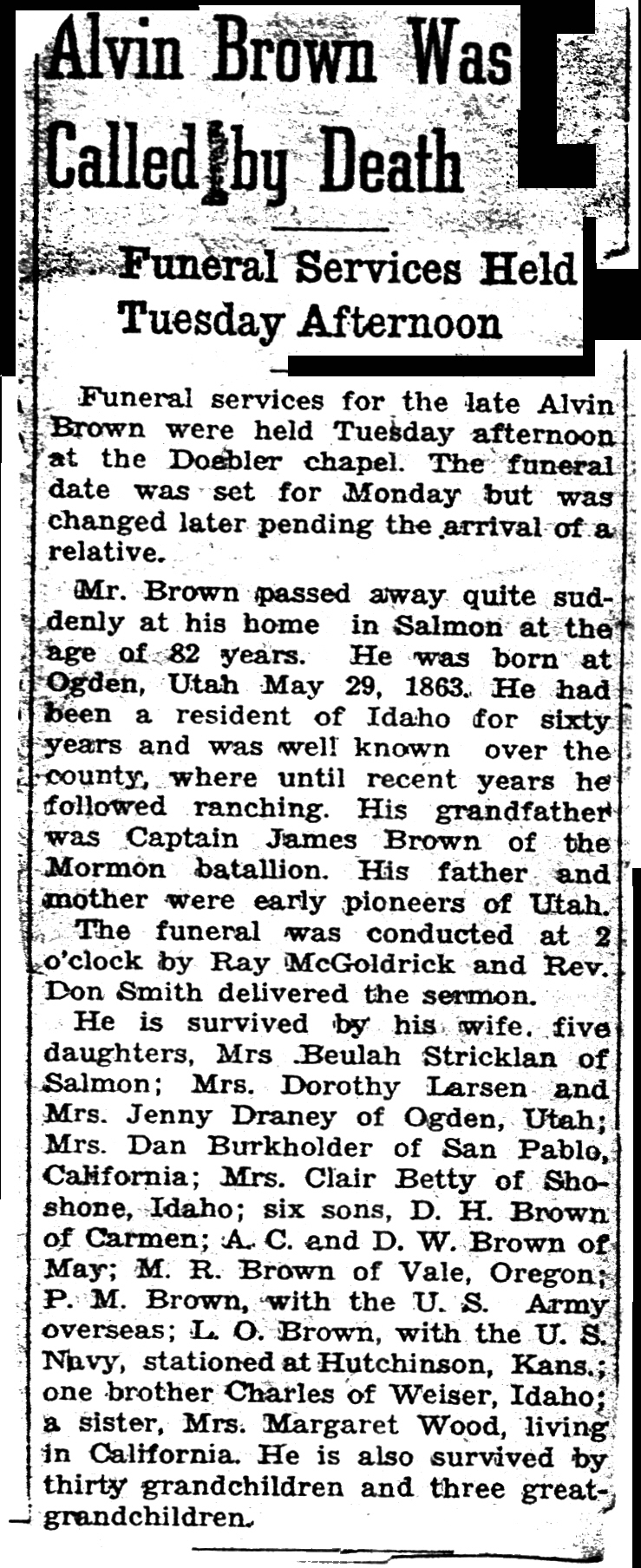Alvin Wilson Brown 1866-1945