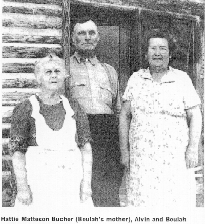 Hattie Matteson Bucher, Alvin Brown, Beulah Matteson Brown
