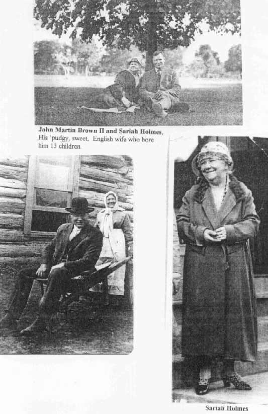 John Martin Brown II and wife Sariah Holmes Brown
