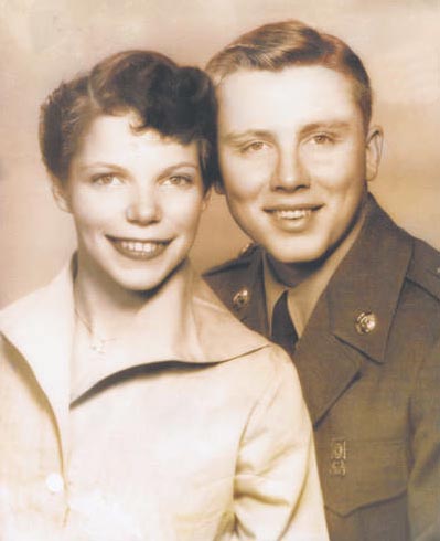 Barbara Lou Brown Draney and Norman Elmo Draney c. 1955