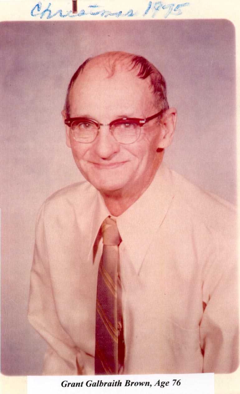 Grant "Duke" Galbraith Brown age 76 at Christmas 1975