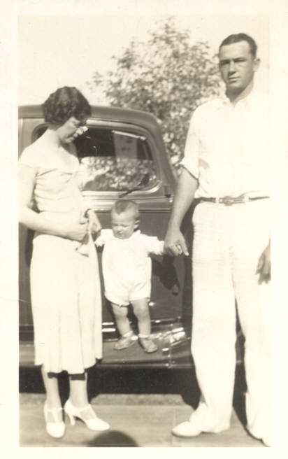 Florence Brown, Duncan Jr., Duncan Sr. Brown in 1934, Phoenix, Arizona