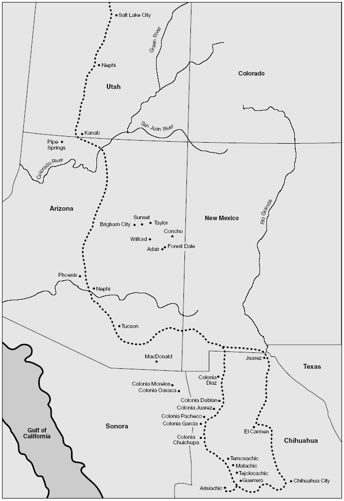 Map of western USA c.1900