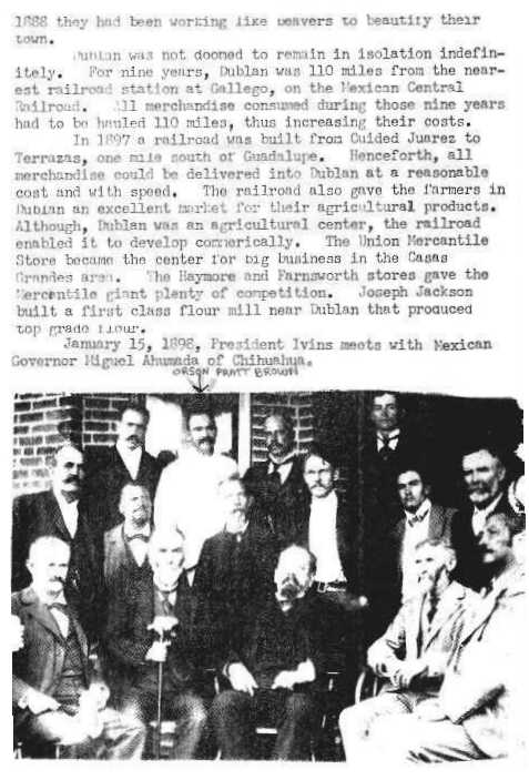 Orson Pratt Brown, Anthony Ivins, and others 1898