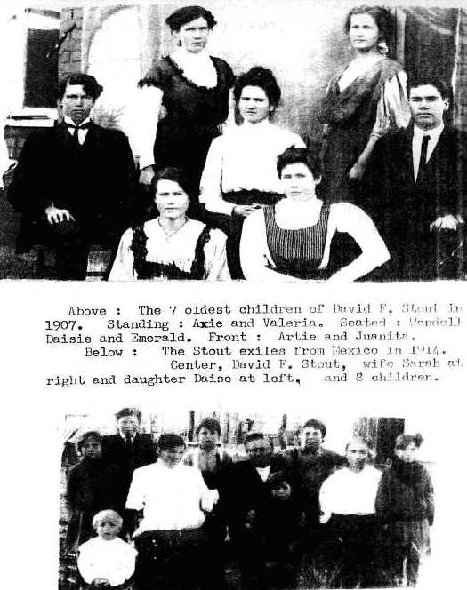 Page 13 David Fisk Stout's children