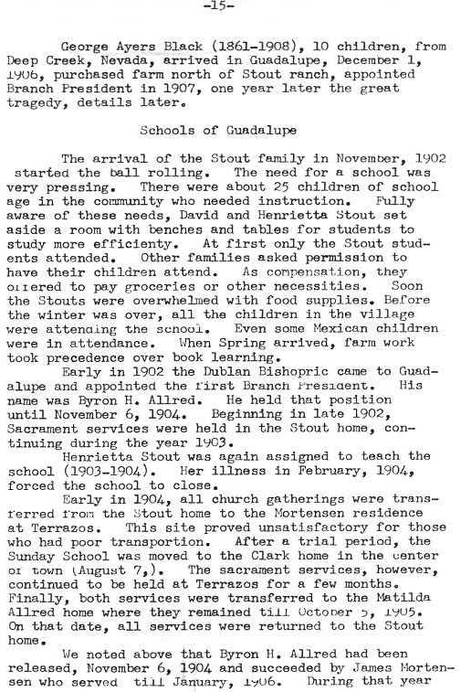Page 15 Schools of Guadalupe