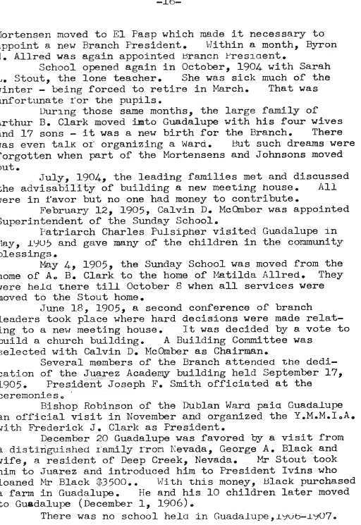 Page 16 Schools of Guadalupe continued
