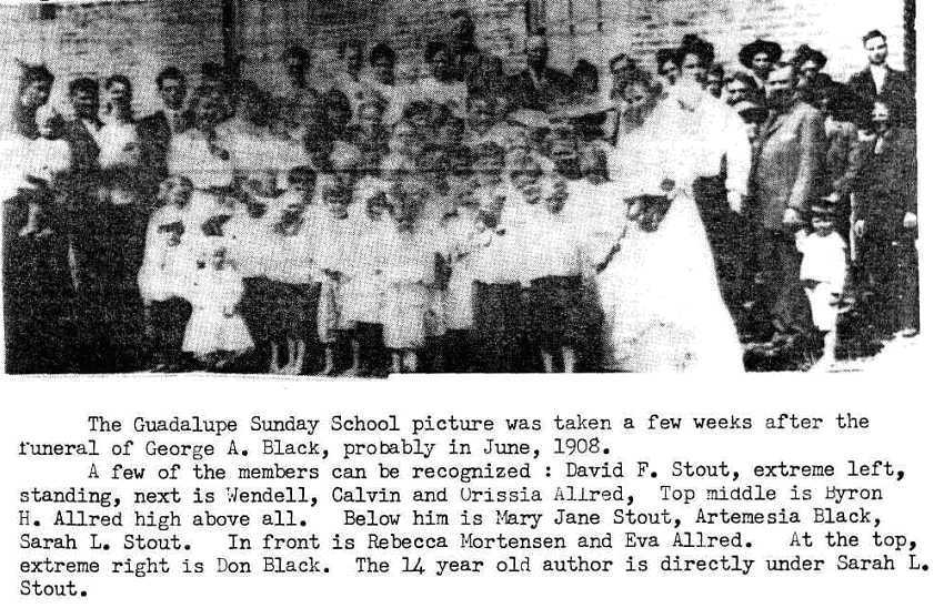 Page 18 Guadalupe Sunday School June 1908