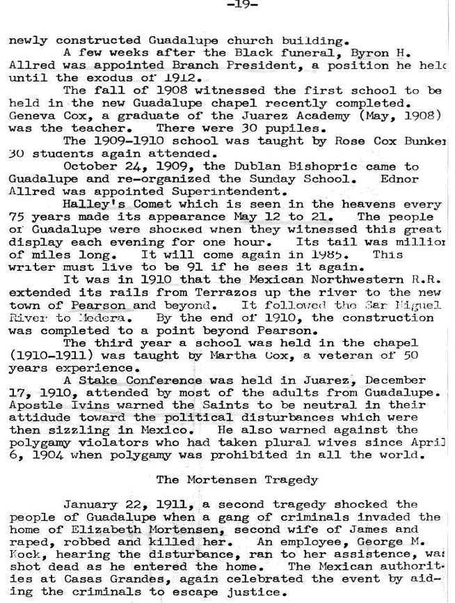 Page 19 Elizabeth Mortensen is murdered