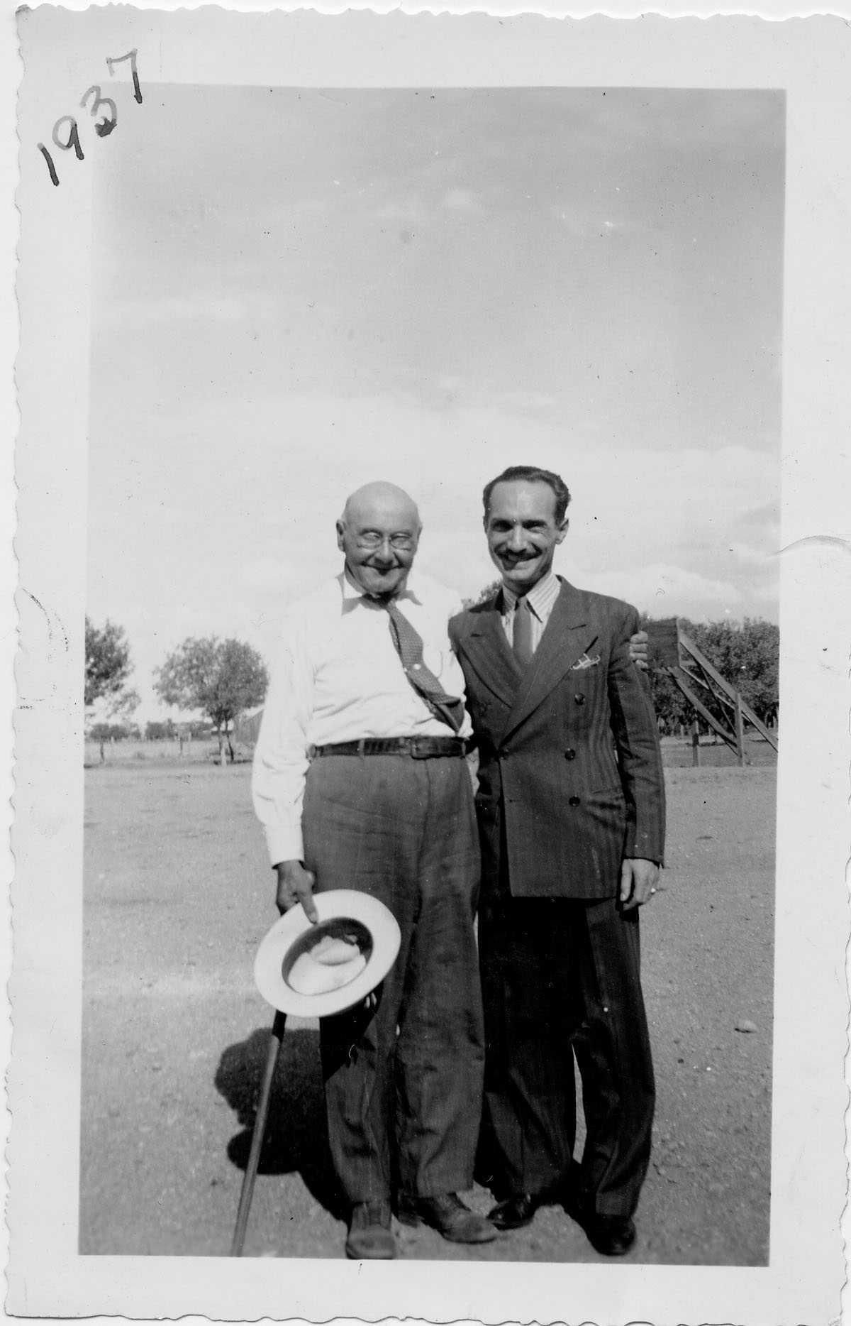 Orson Pratt Brown with friend in 1937