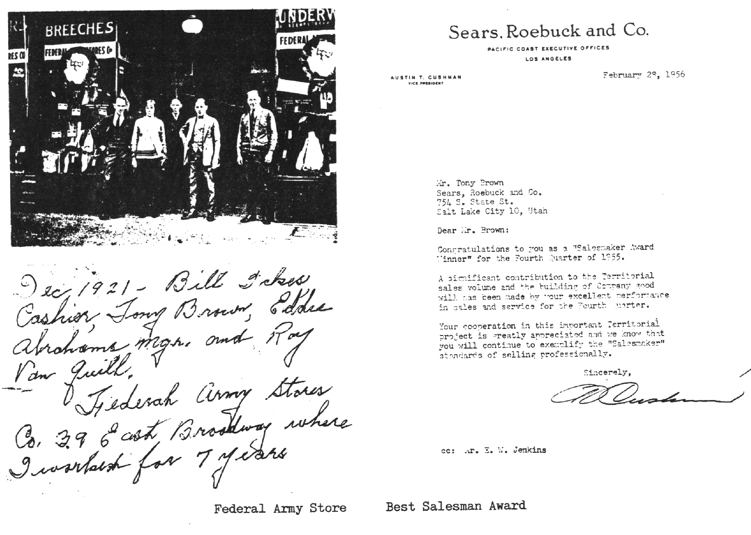 Anthony Morelos Brown Sears, Roebuck and Co Award