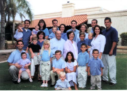 Anna Skousen Brown Petrie Encke Family in 2001